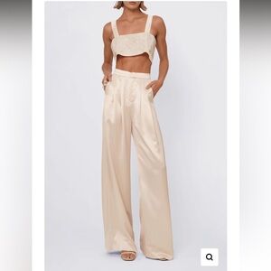 Nonchalant Label XS champagne pants NWT